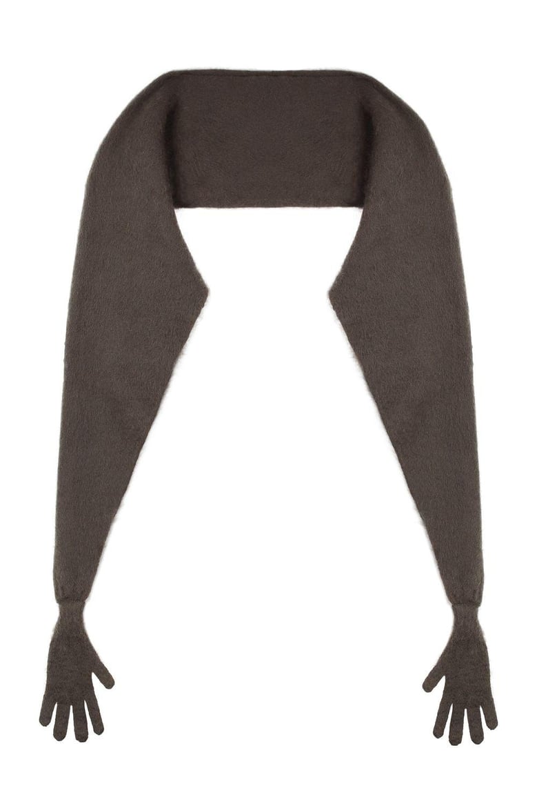 mohair cape coat by Selfnex