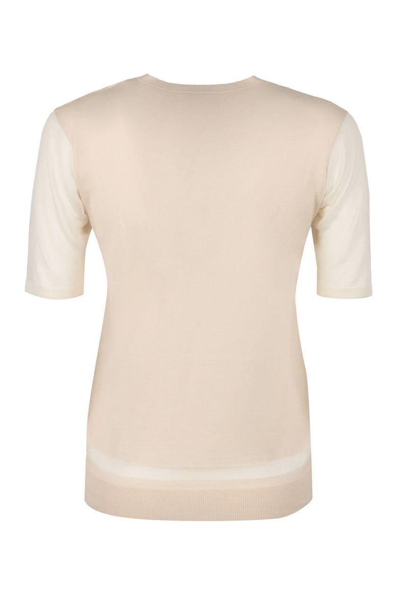 knitted wool-blend top by Selfnex