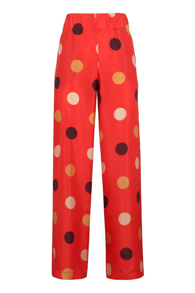 printed silk pants by Selfnex