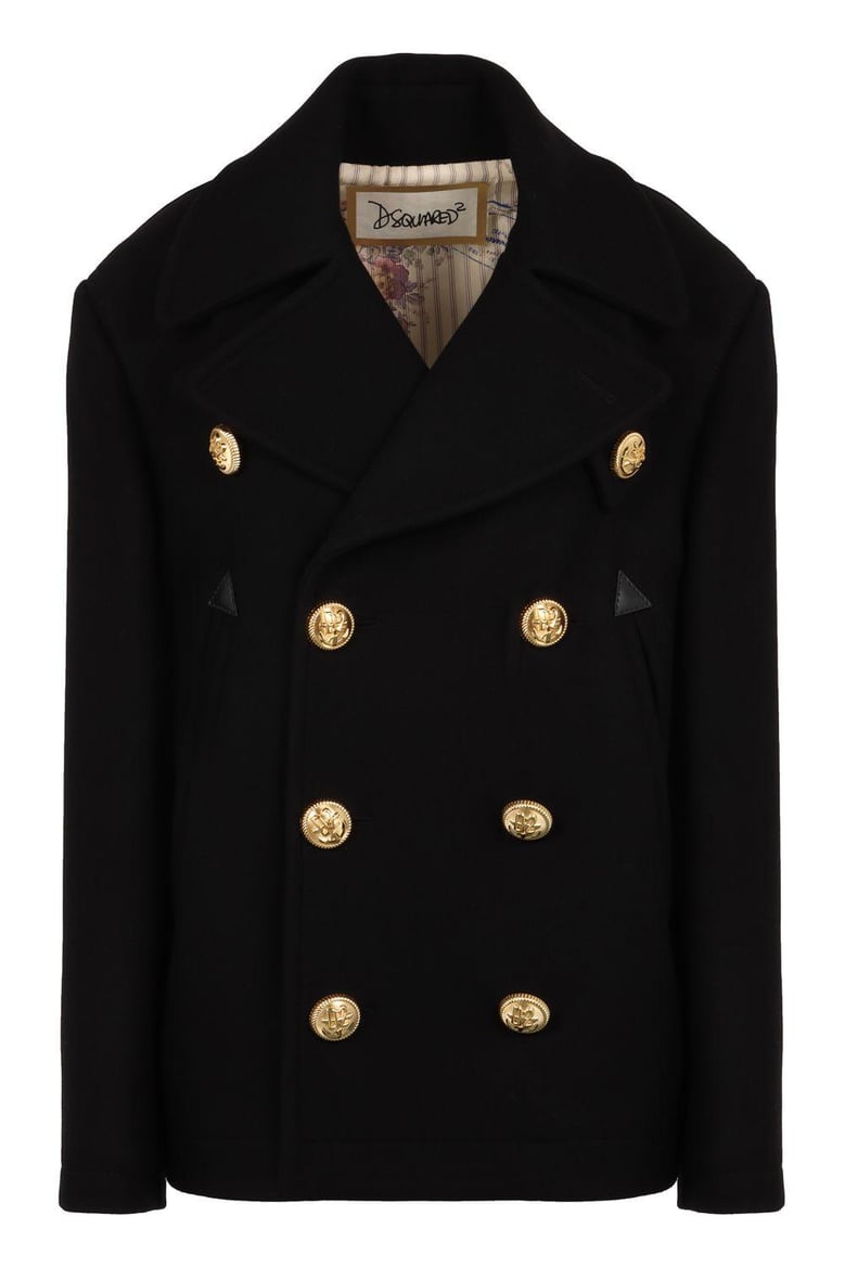 wool blend peacoat by Selfnex