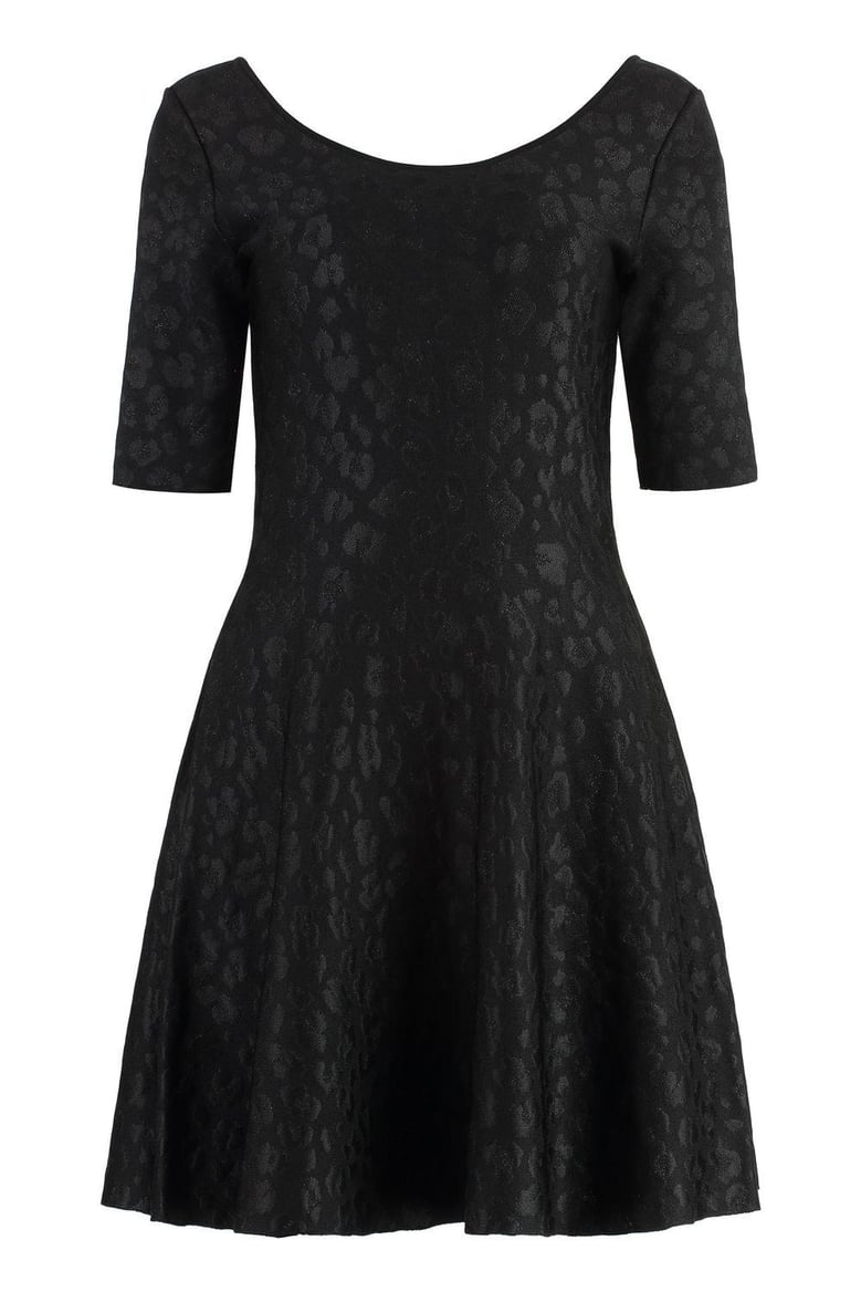 jacquard knit mini-dress by Selfnex