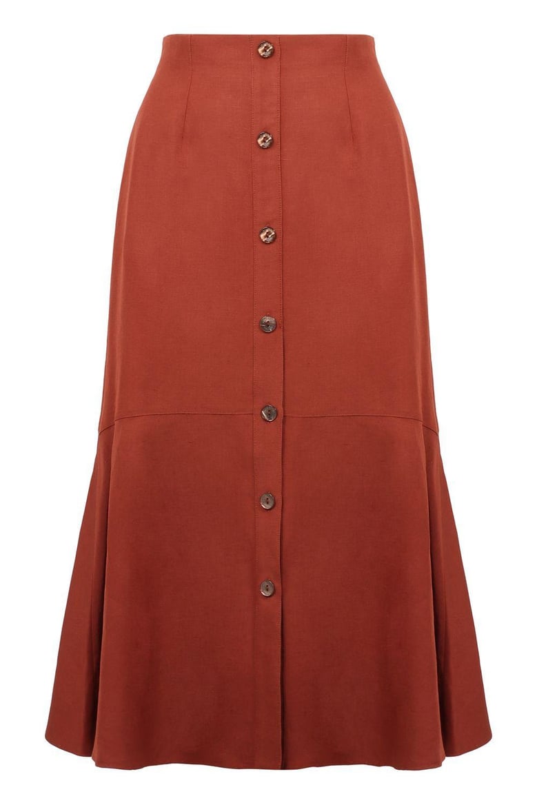 a-line midi skirt by Selfnex