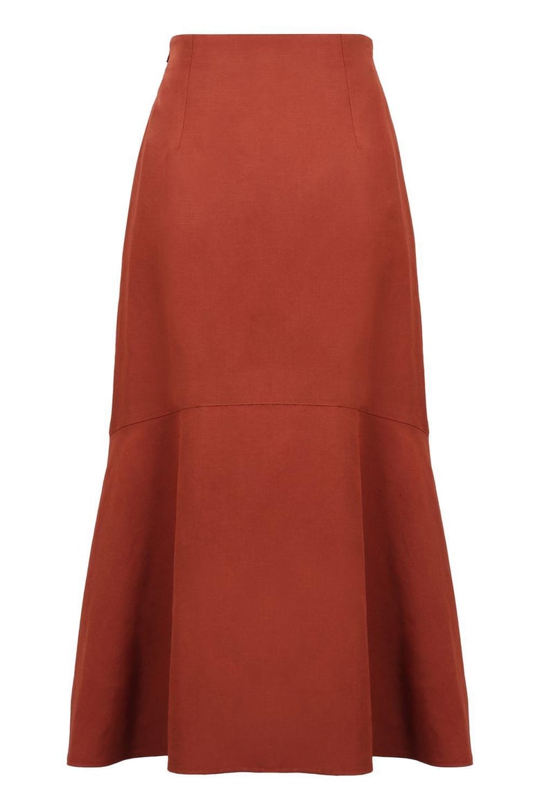 a-line midi skirt by Selfnex