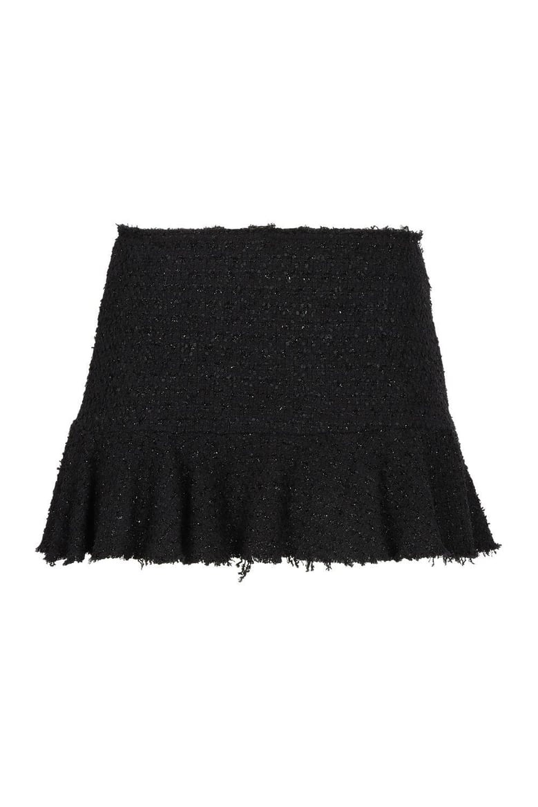 knitted lurex skirt by Selfnex