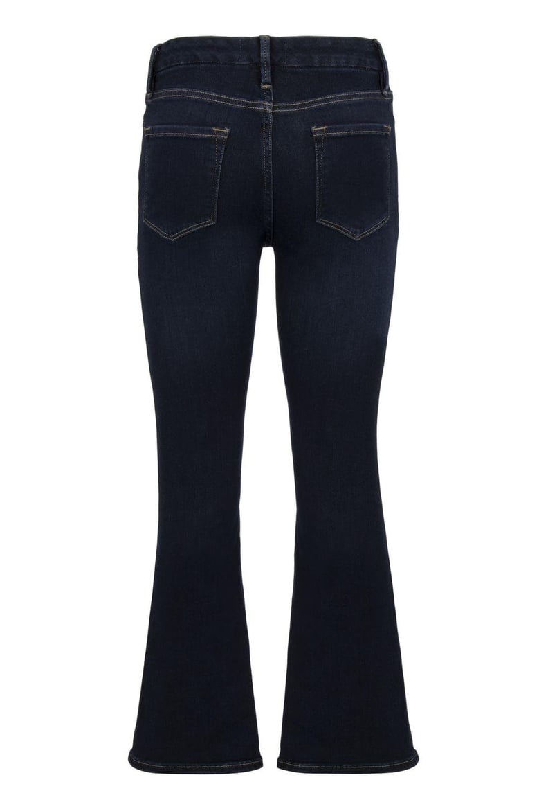 stretch cotton cropped jeans by Selfnex