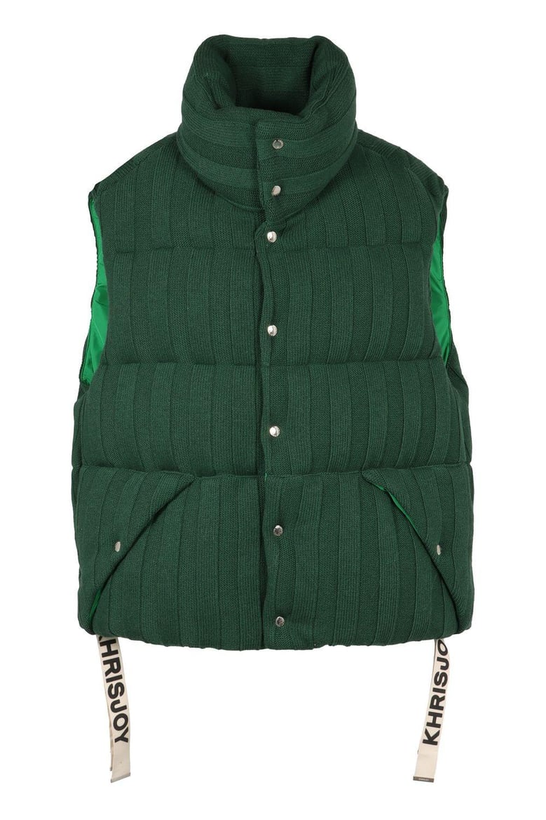 puff knitted padded bodywarmer by Selfnex