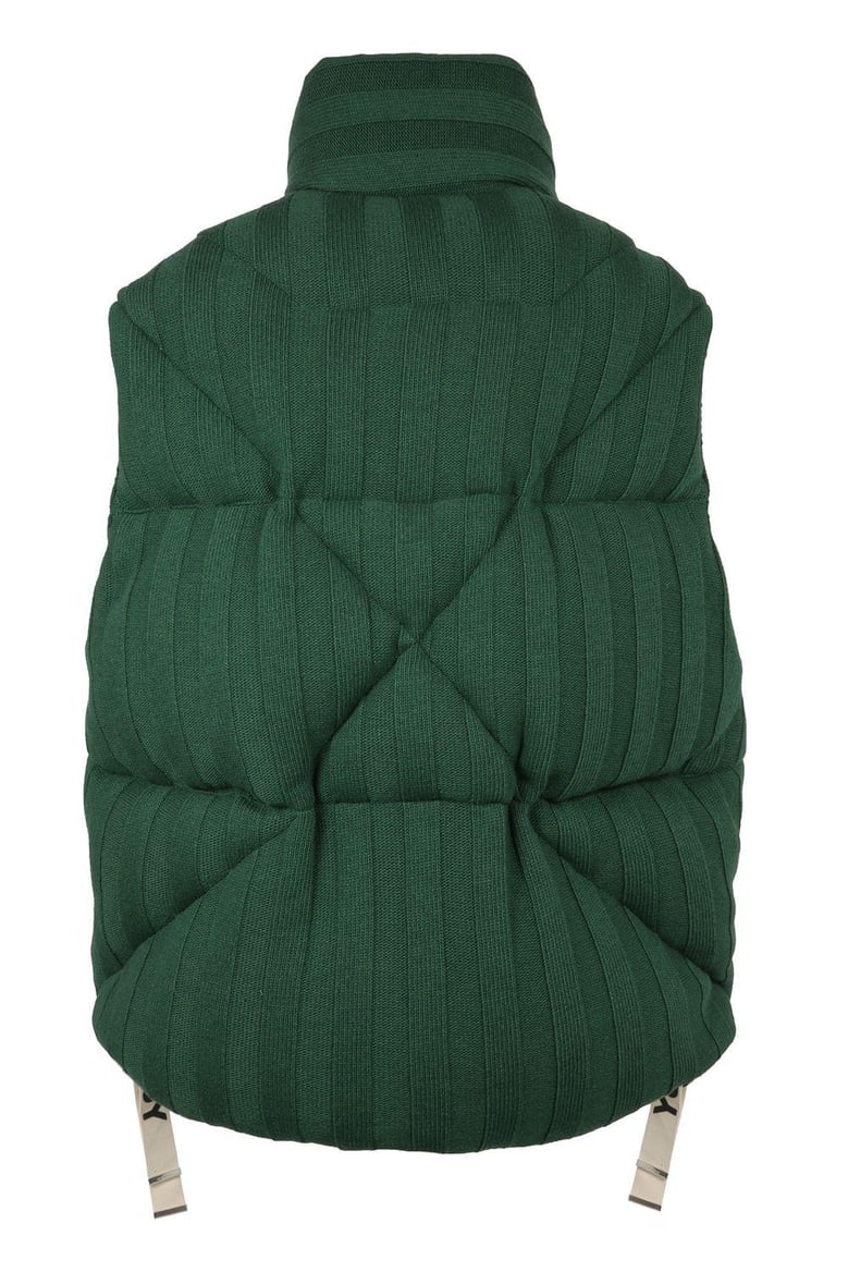 puff knitted padded bodywarmer by Selfnex