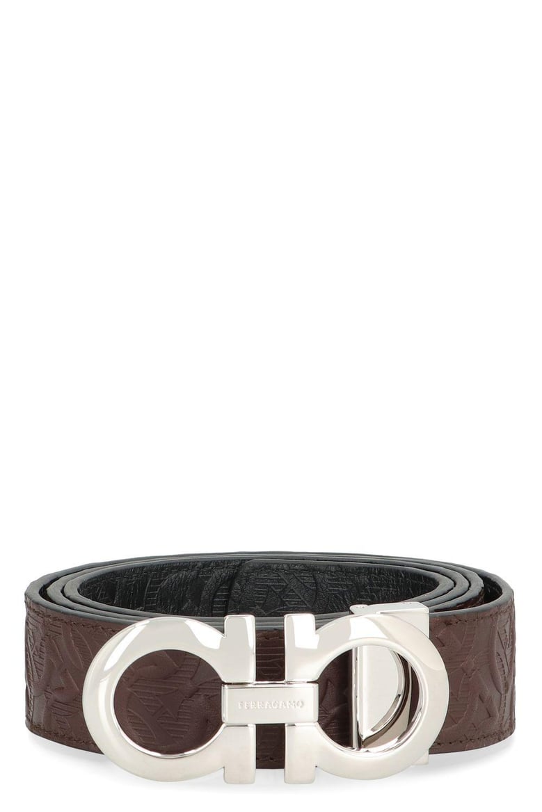 gancini reversible leather belt by Selfnex