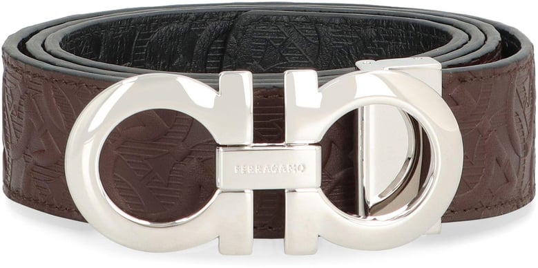 gancini reversible leather belt by Selfnex