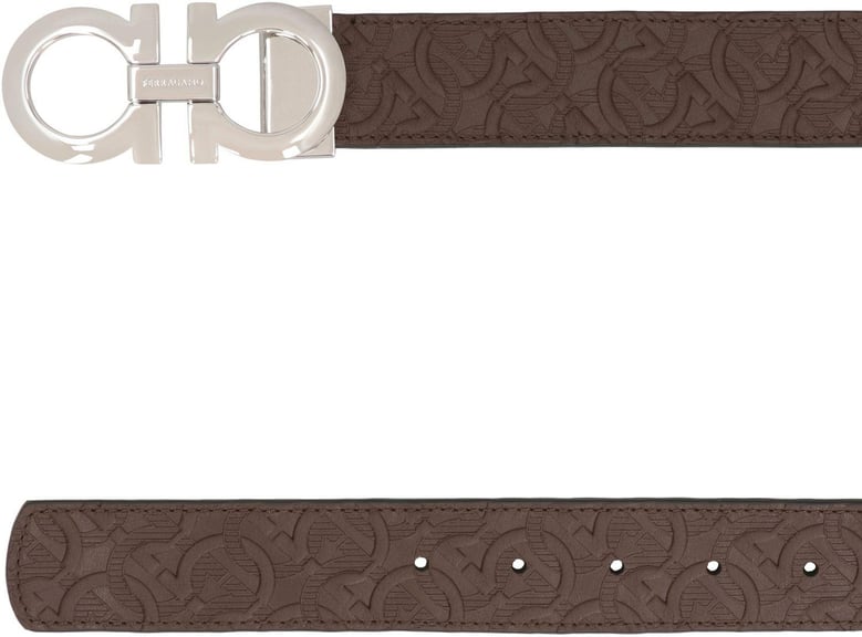 gancini reversible leather belt by Selfnex