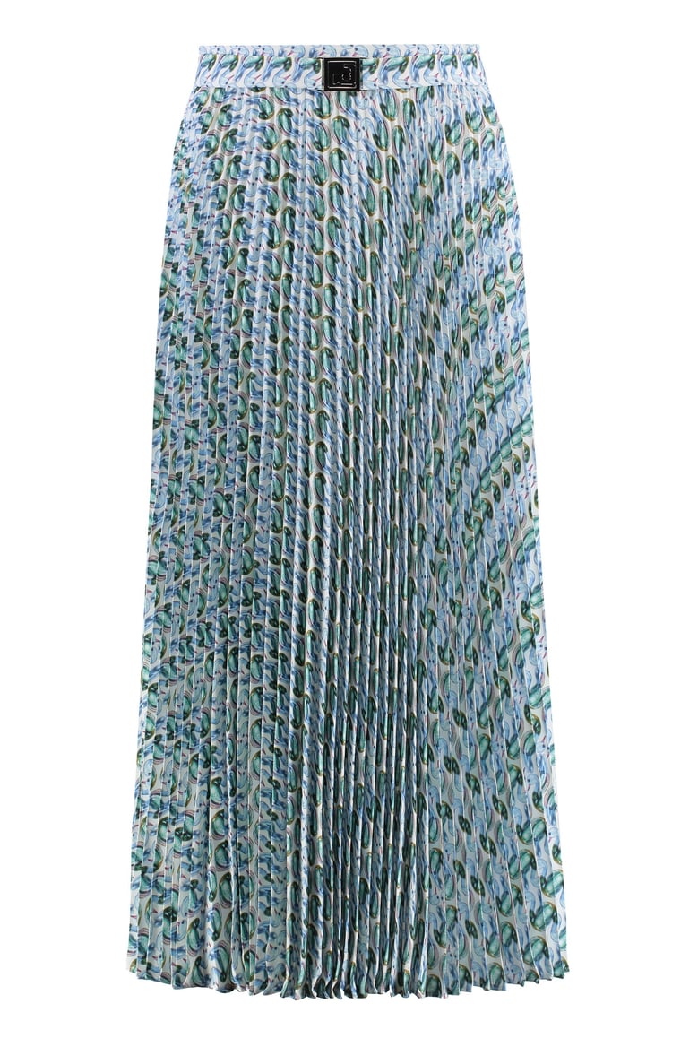 printed midi skirt by Selfnex