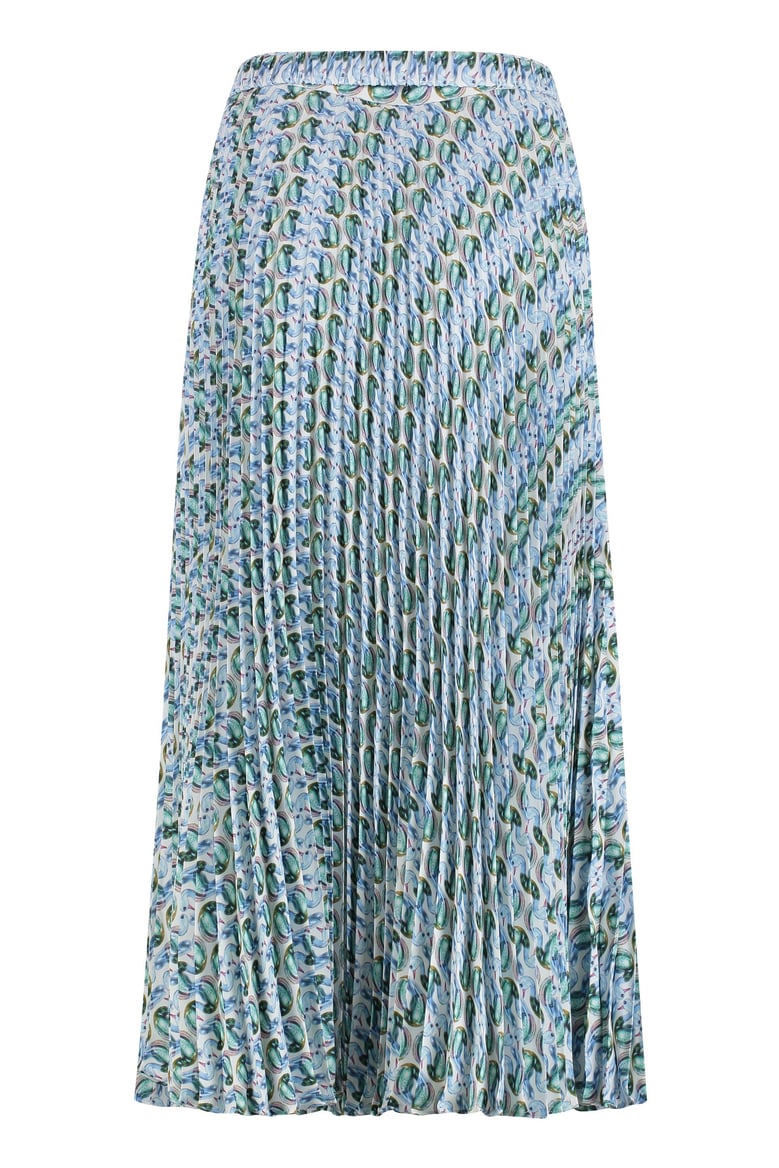 printed midi skirt by Selfnex