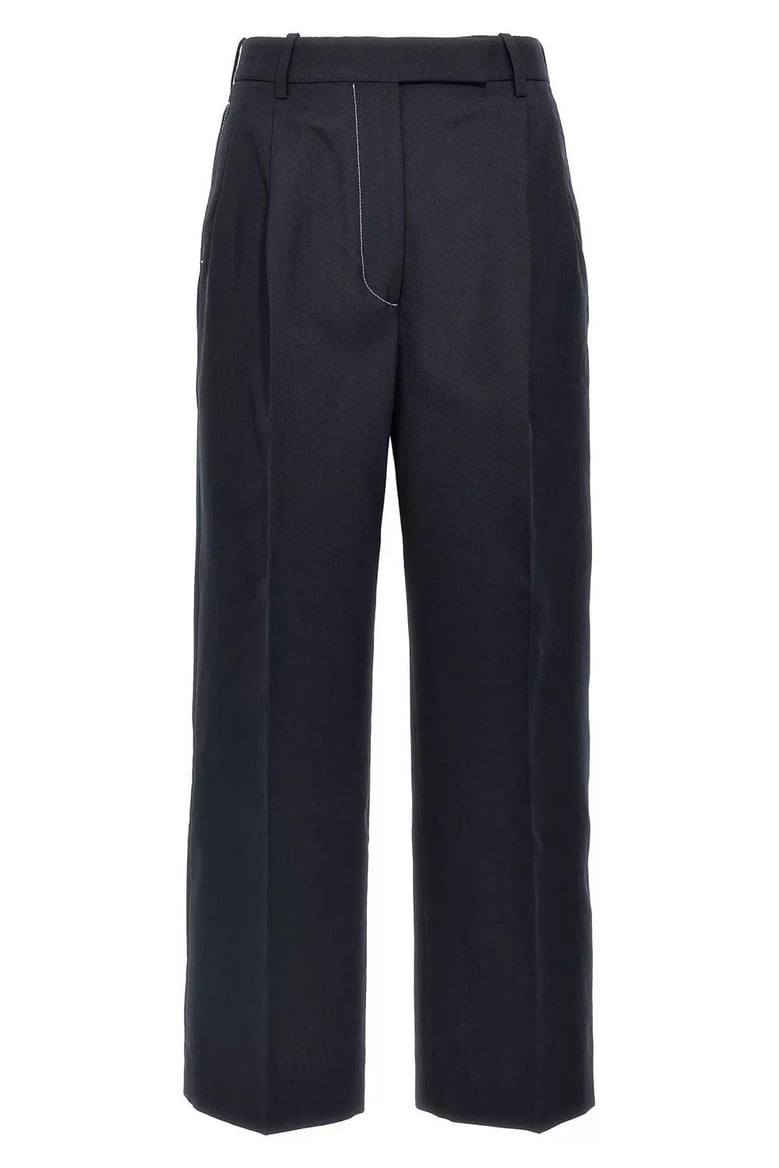 high waisted double pleat trou by Selfnex