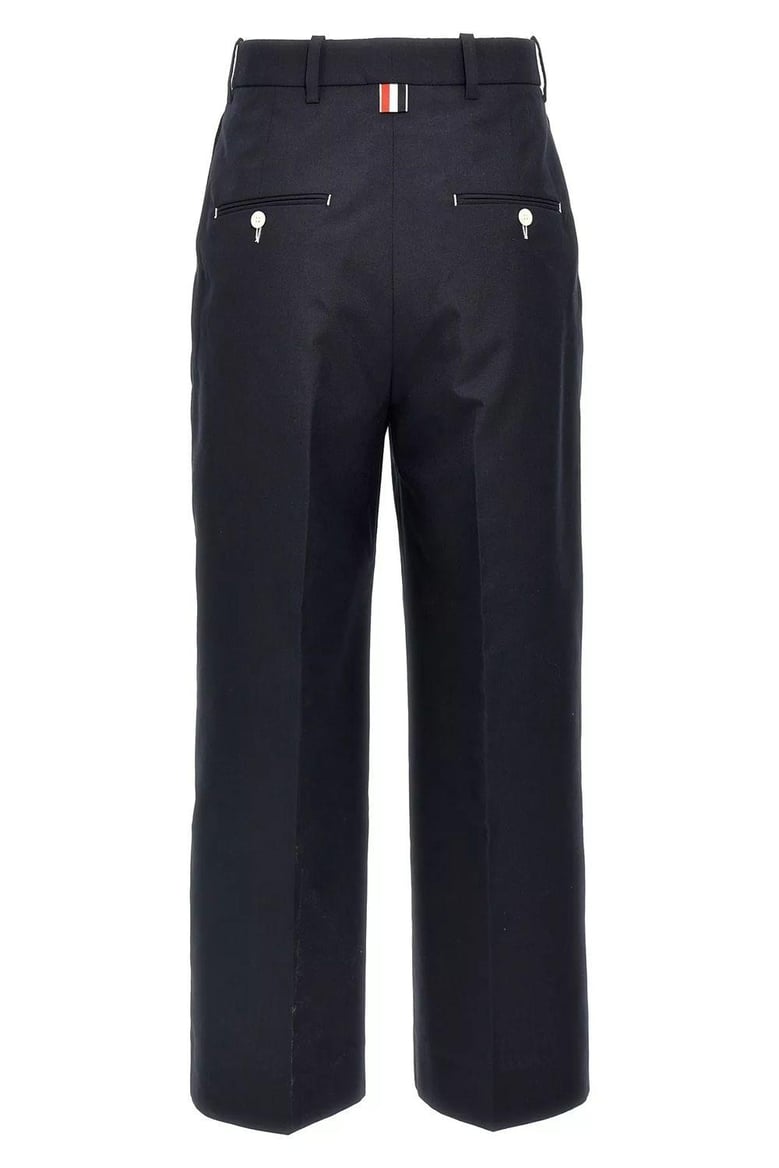 high waisted double pleat trou by Selfnex