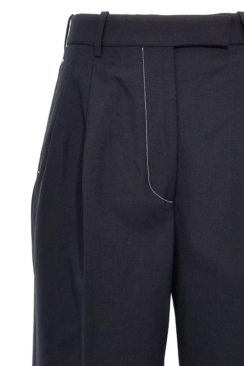 high waisted double pleat trou by Selfnex