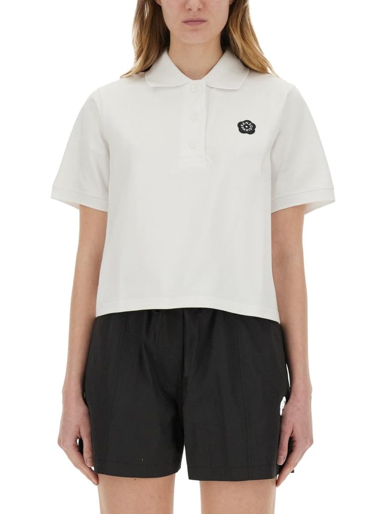 boke flower 2 0 polo shirt by Selfnex