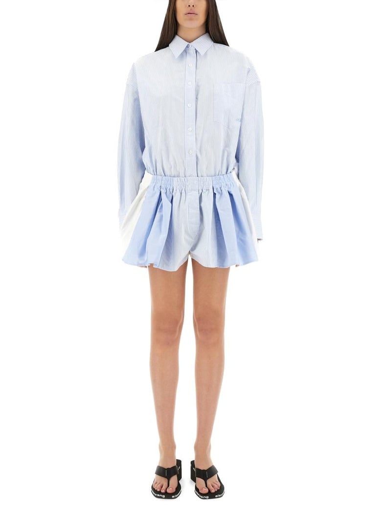 prestyled pleated playsuit by Selfnex