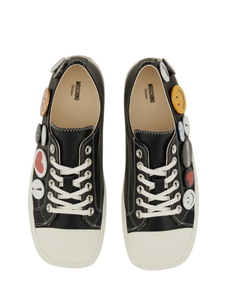 pin embellished sneakers by Selfnex
