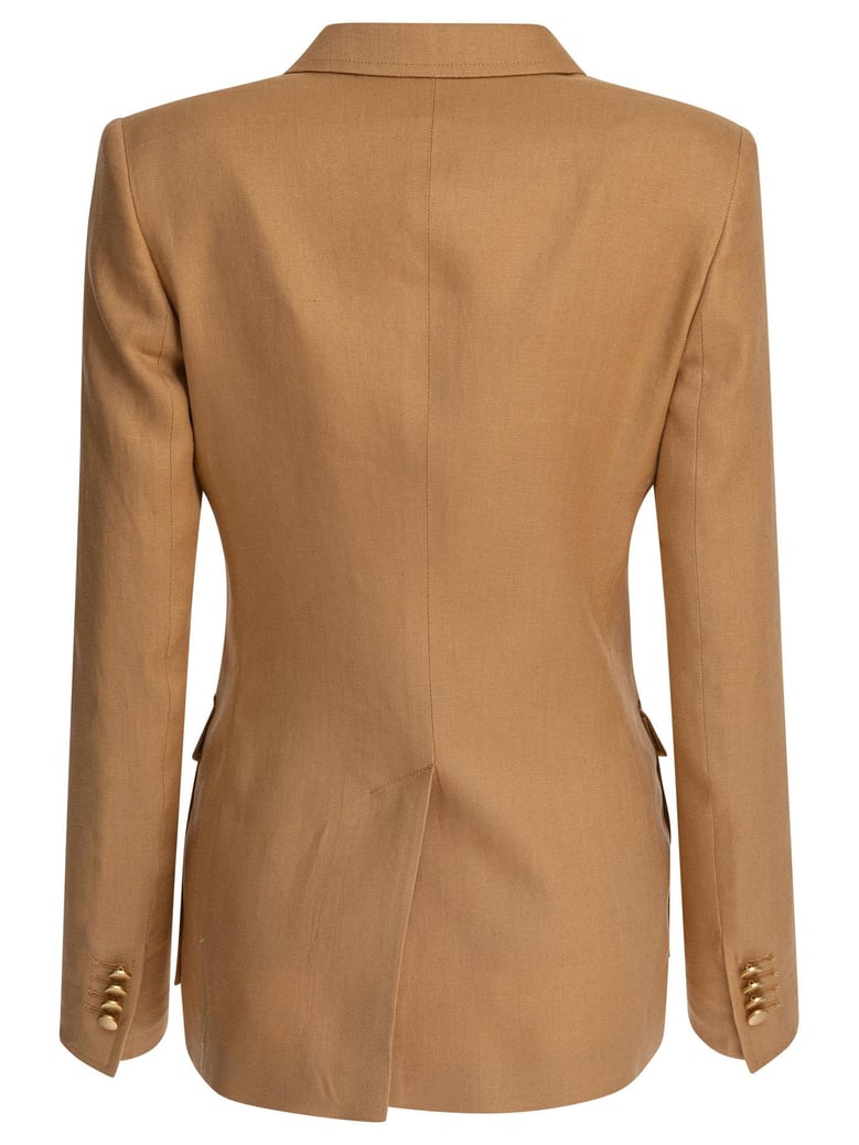 yellow linen jacket by Selfnex