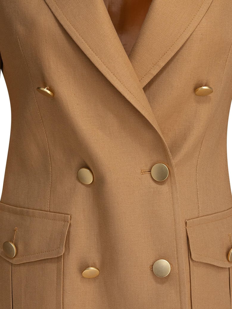 yellow linen jacket by Selfnex
