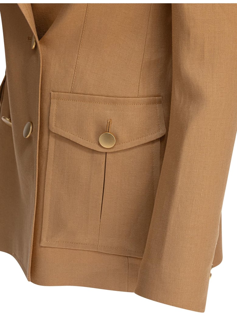 yellow linen jacket by Selfnex
