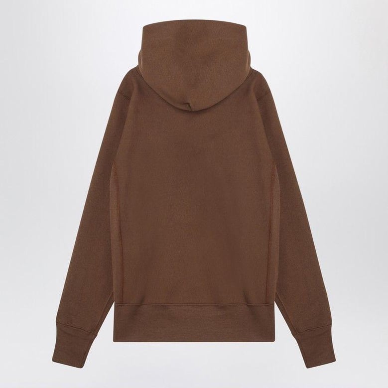 brown cotton hoodie by Selfnex