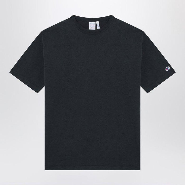 navy blue cotton crew-neck t-shirt by Selfnex