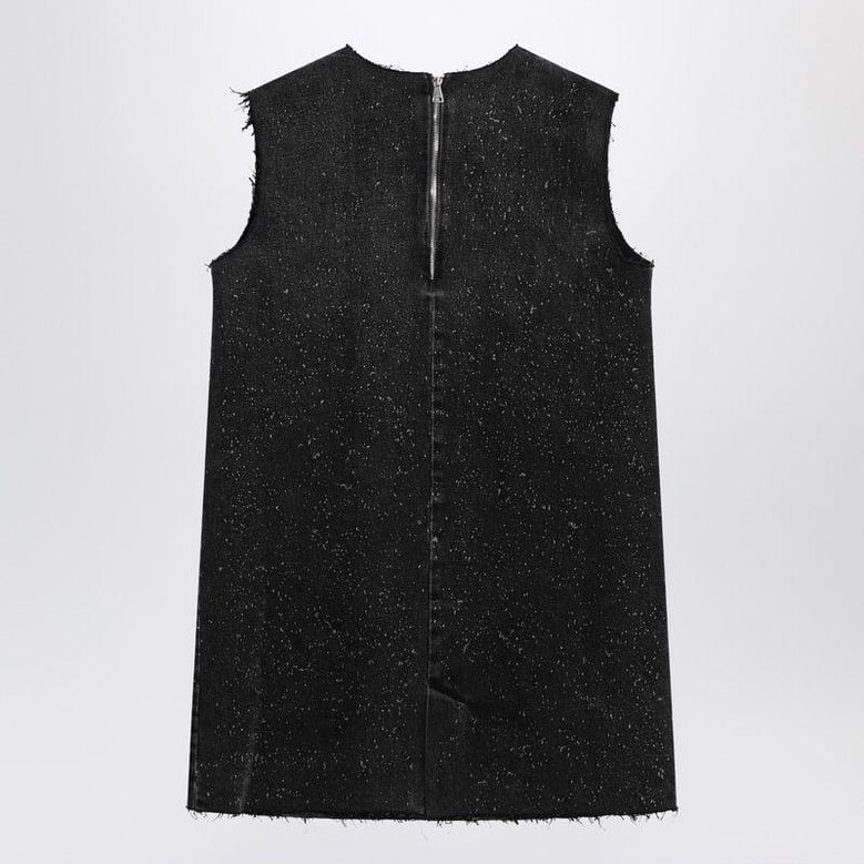dark grey mini dress in denim by Selfnex