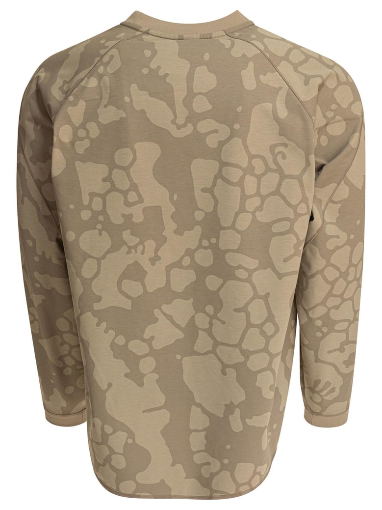 beige polyester elasterell-p sweatshirt by Selfnex