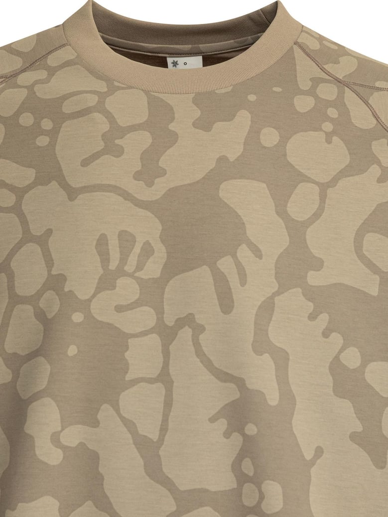 beige polyester elasterell-p sweatshirt by Selfnex