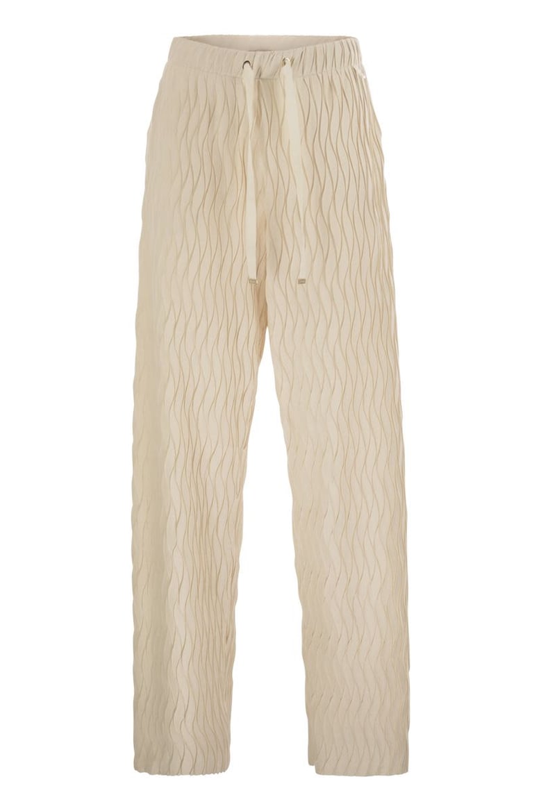trousers with crumpled effect by Selfnex