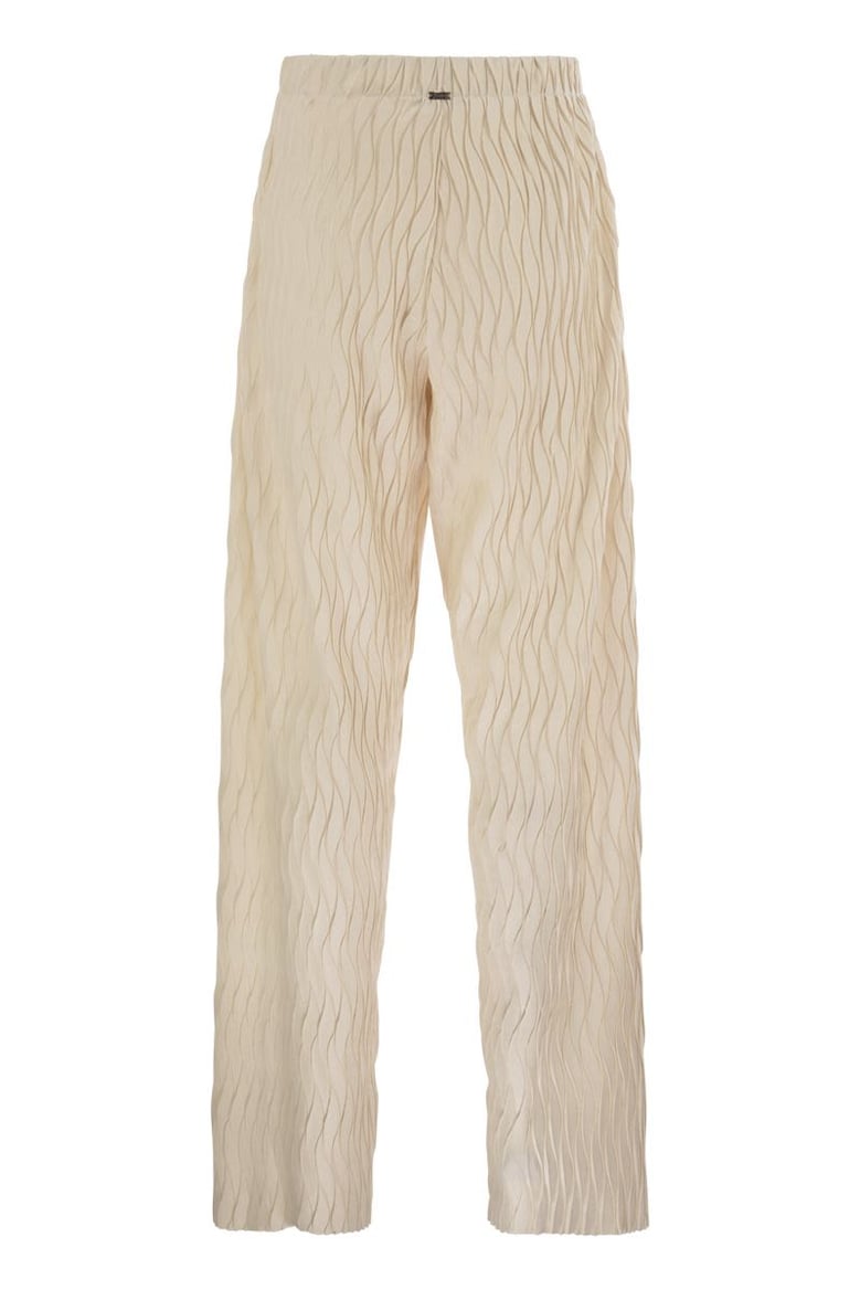 trousers with crumpled effect by Selfnex