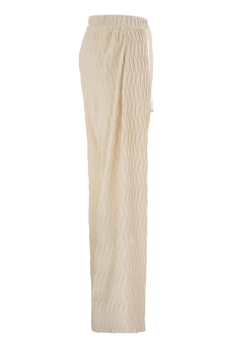 trousers with crumpled effect by Selfnex