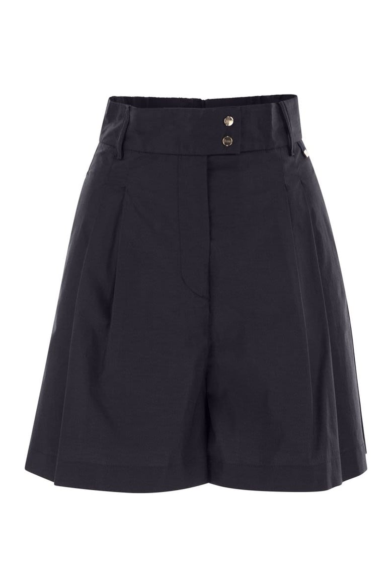 stretch cotton bermuda shorts by Selfnex