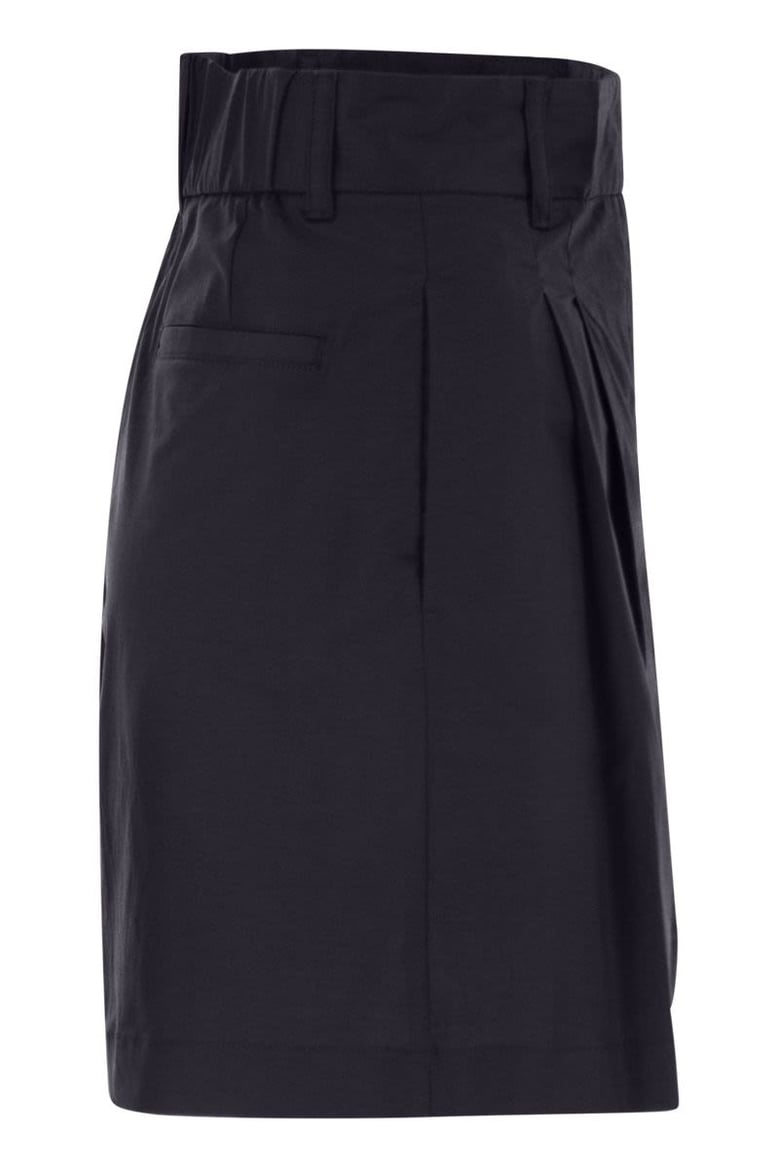 stretch cotton bermuda shorts by Selfnex