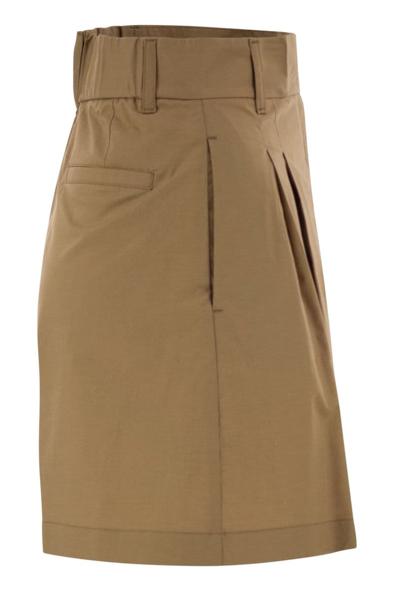 stretch cotton bermuda shorts by Selfnex