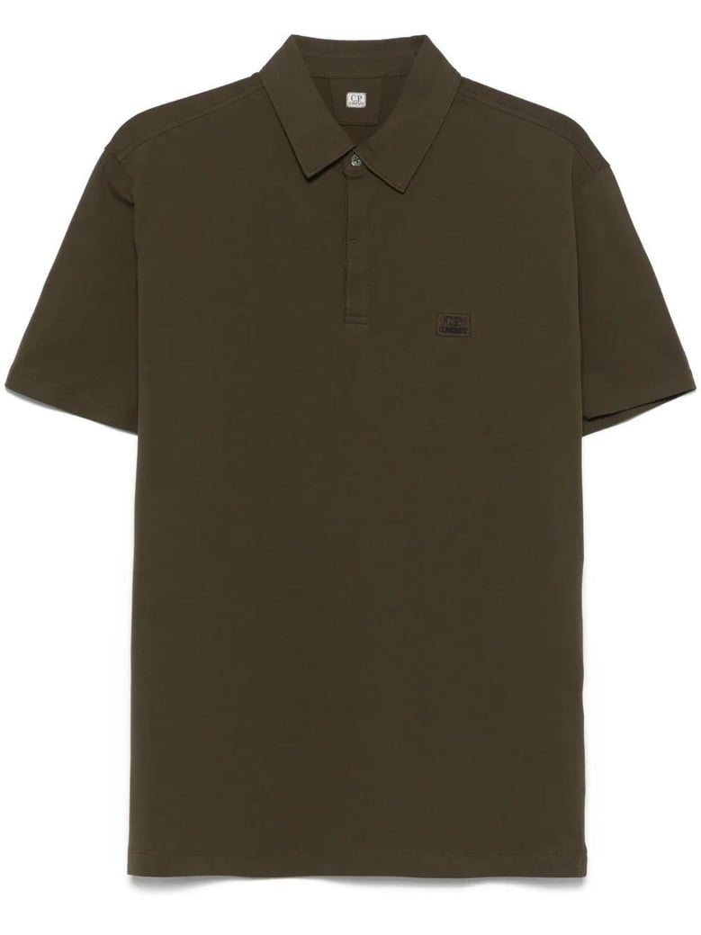 logo patch polo shirt by Selfnex