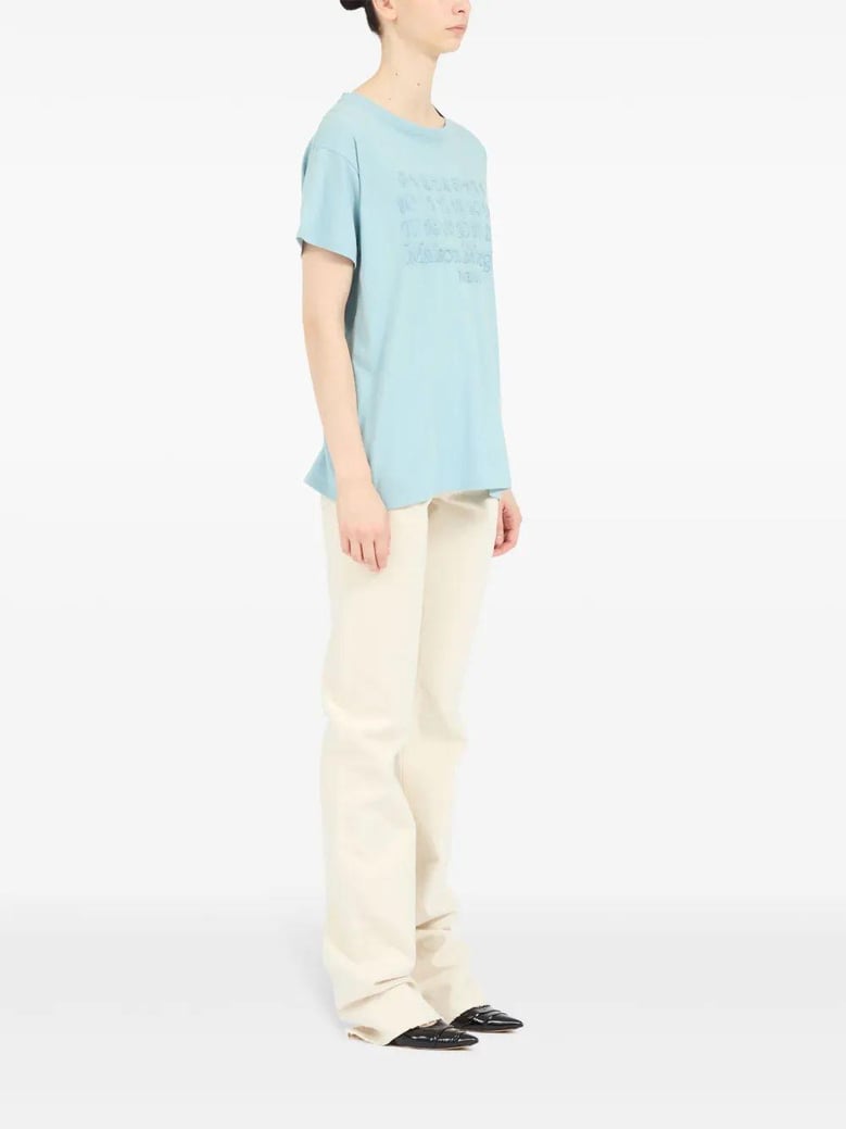 logo print cotton t shirt by Selfnex