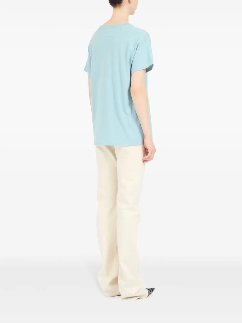 logo print cotton t shirt by Selfnex