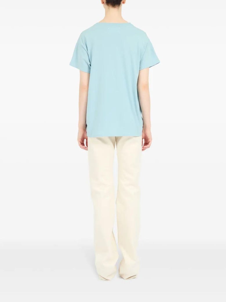logo print cotton t shirt by Selfnex