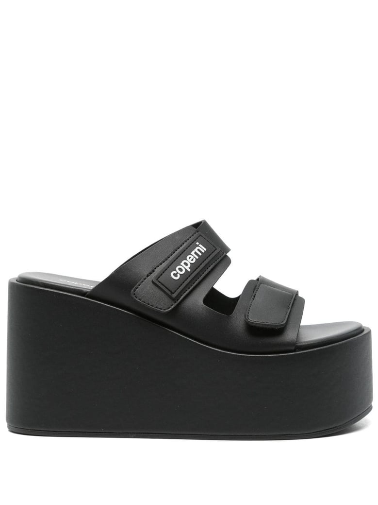 wedge double-strap sandals by Selfnex