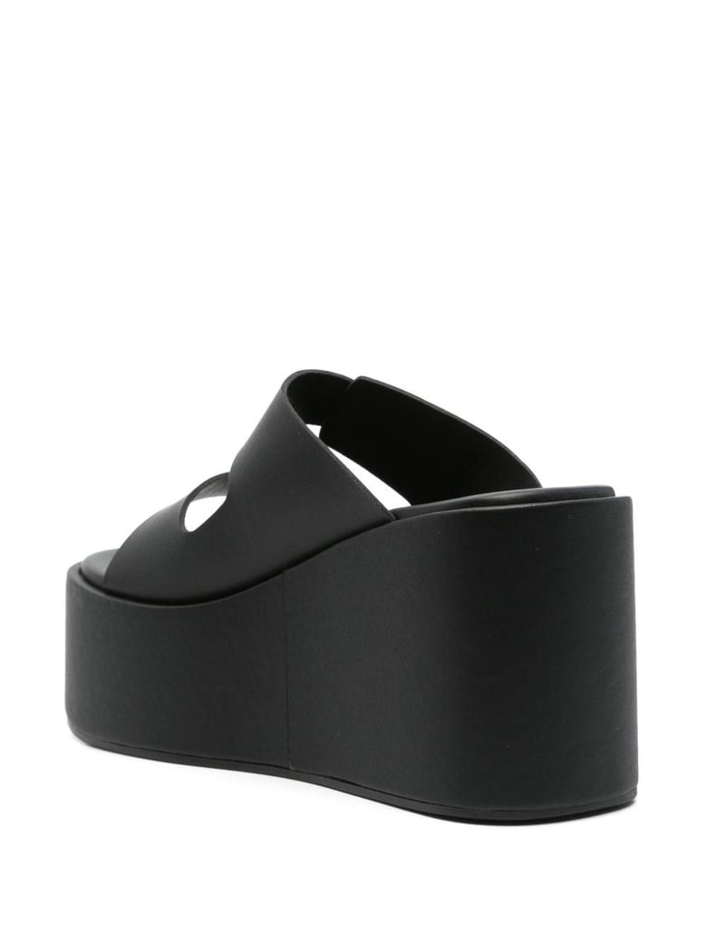 wedge double-strap sandals by Selfnex