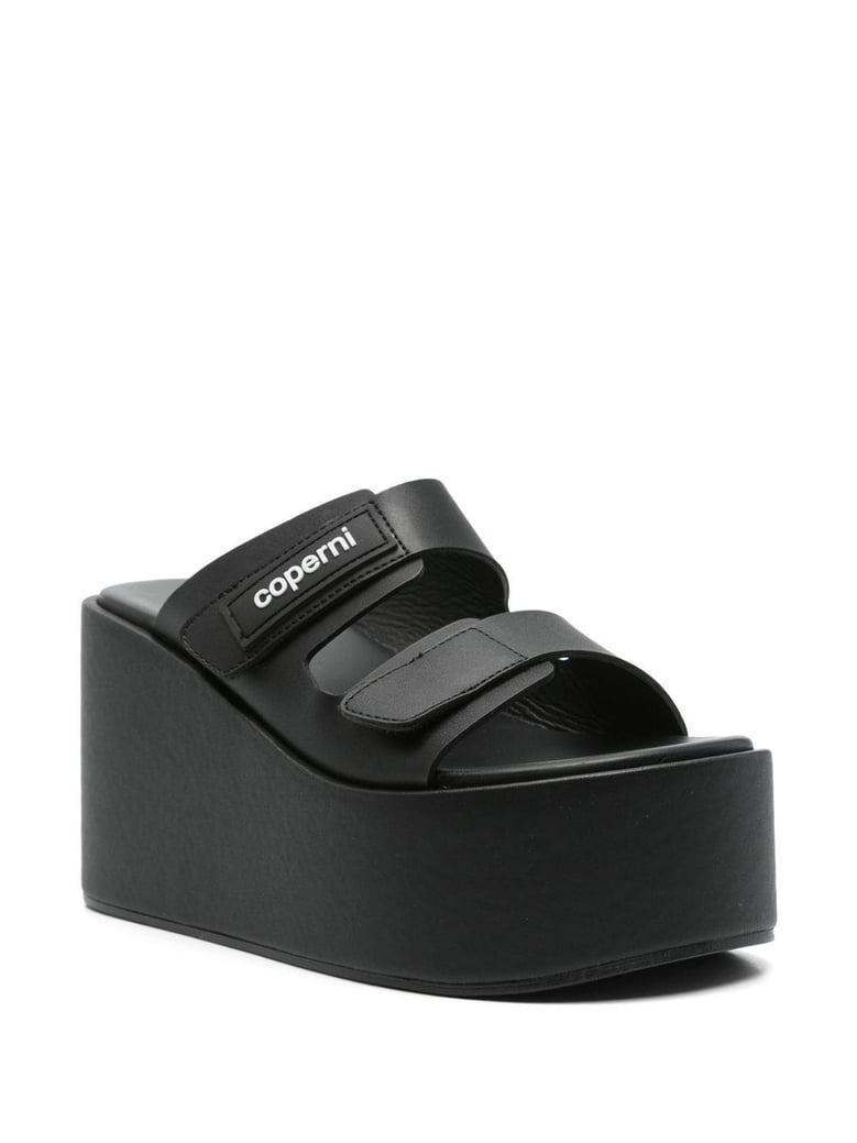 wedge double-strap sandals by Selfnex