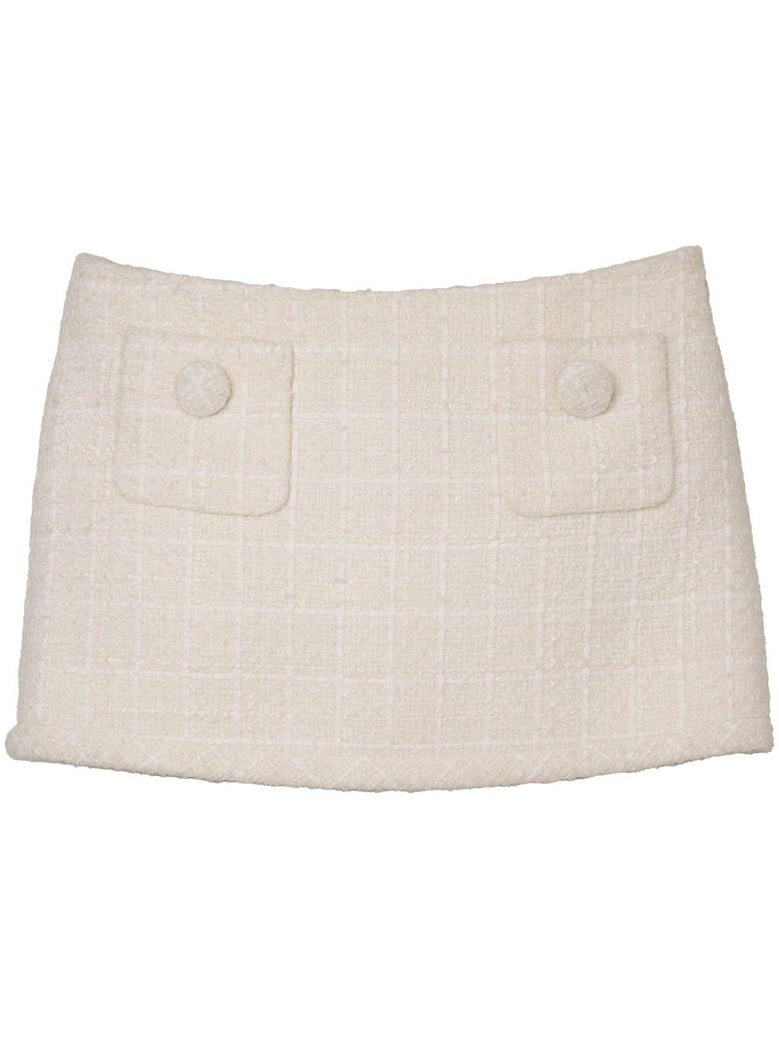 tweed mini skirt by Selfnex
