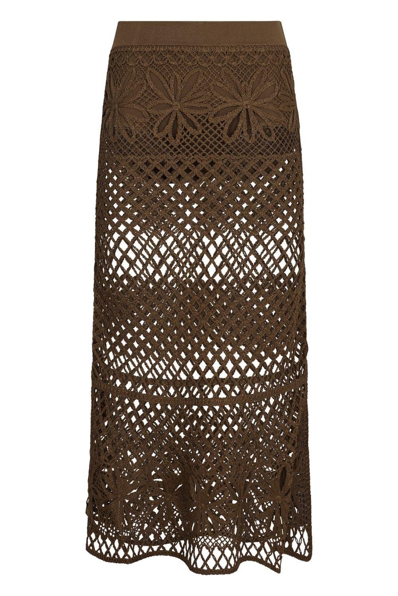 crispo crochet knit skirt by Selfnex