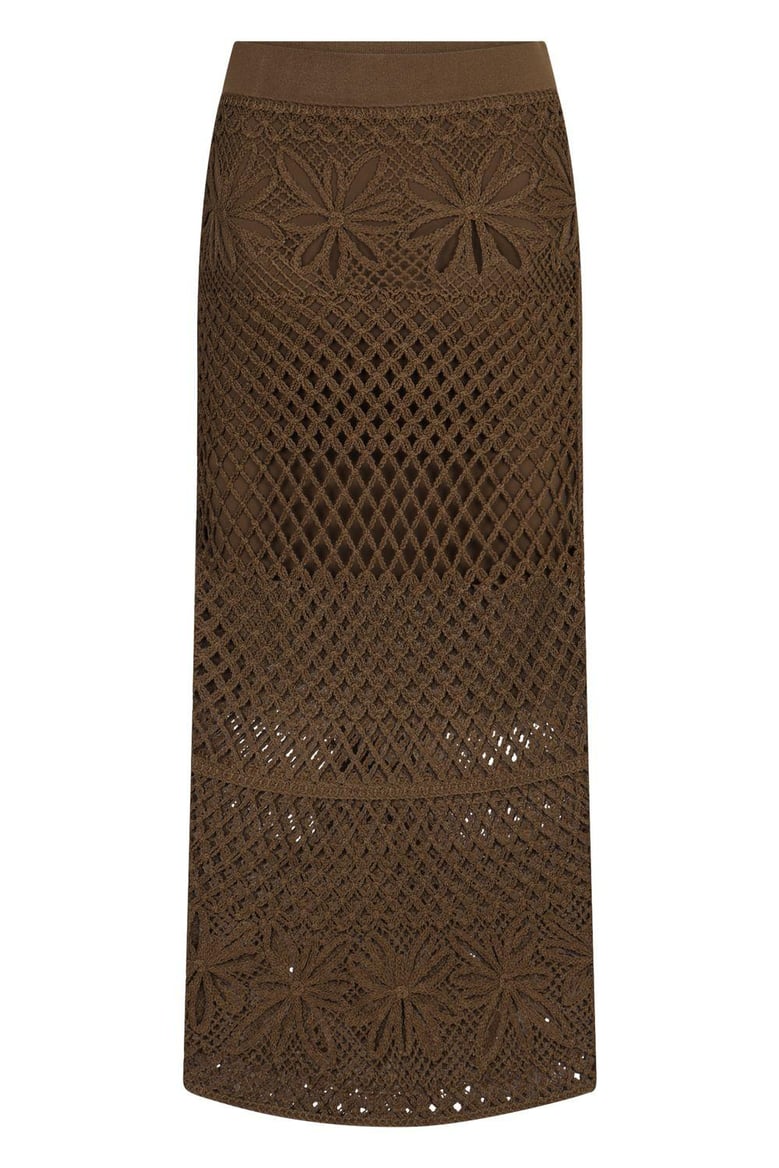 crispo crochet knit skirt by Selfnex