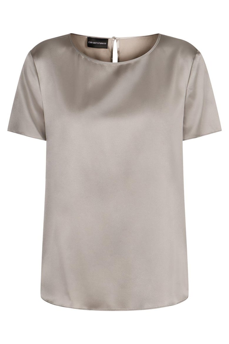 silk satin t-shirt by Selfnex