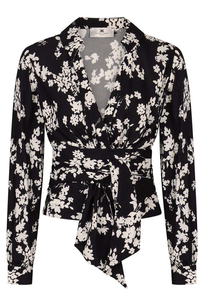 printed georgette blouse by Selfnex
