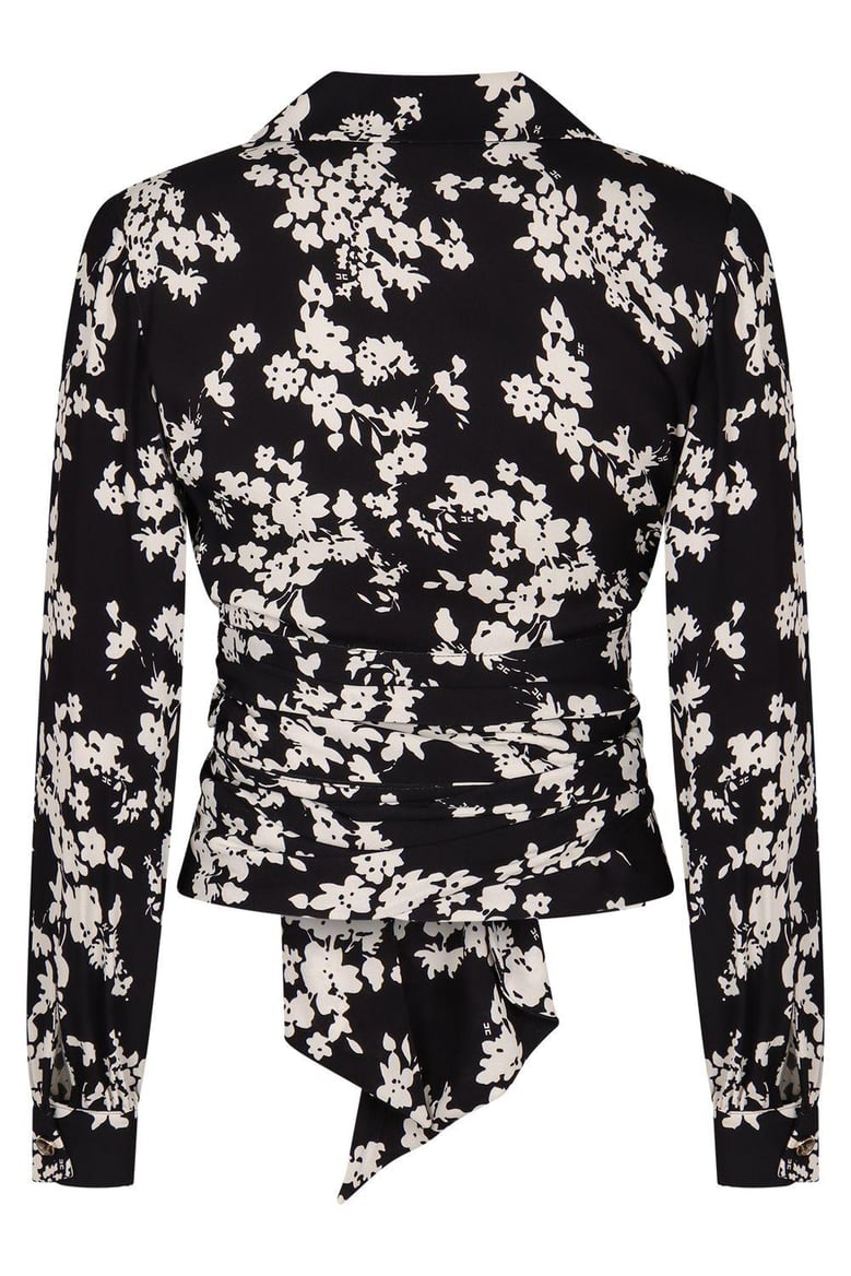 printed georgette blouse by Selfnex