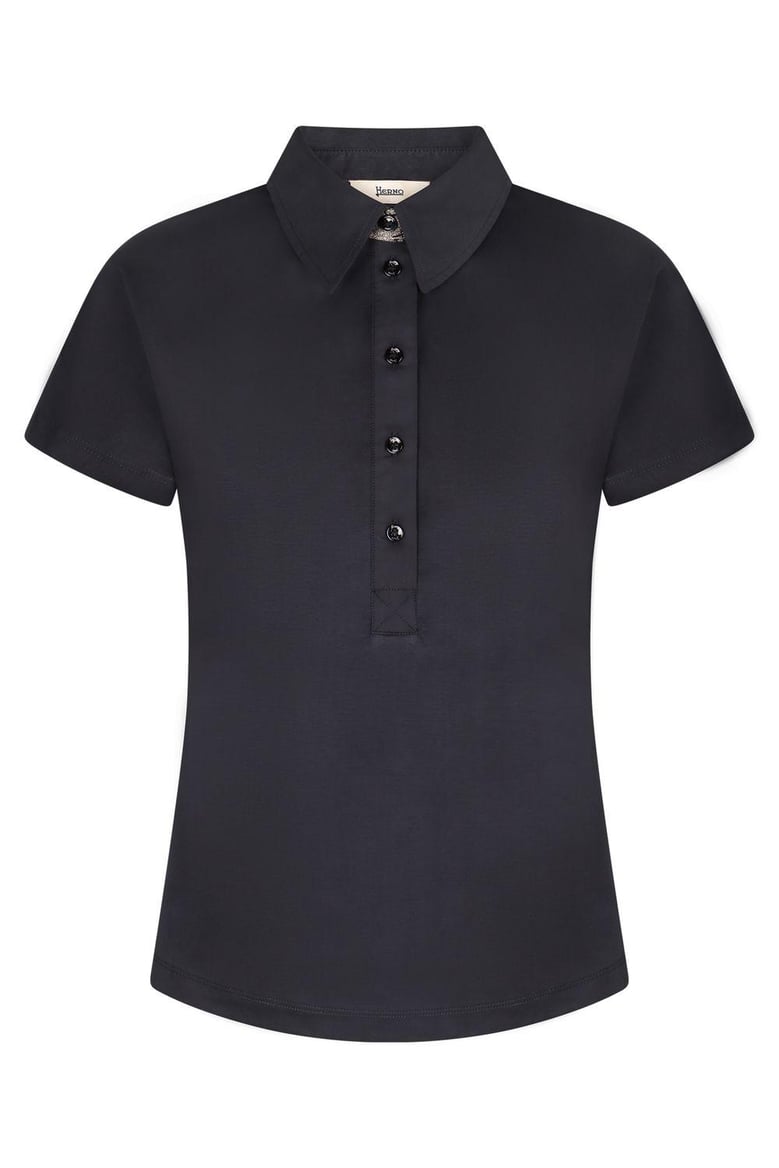 short sleeve cotton polo shirt by Selfnex